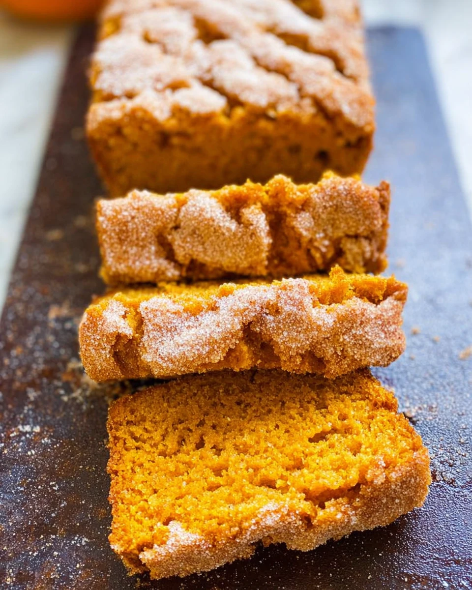 Cinnamon Sugar Pumpkin Bread
