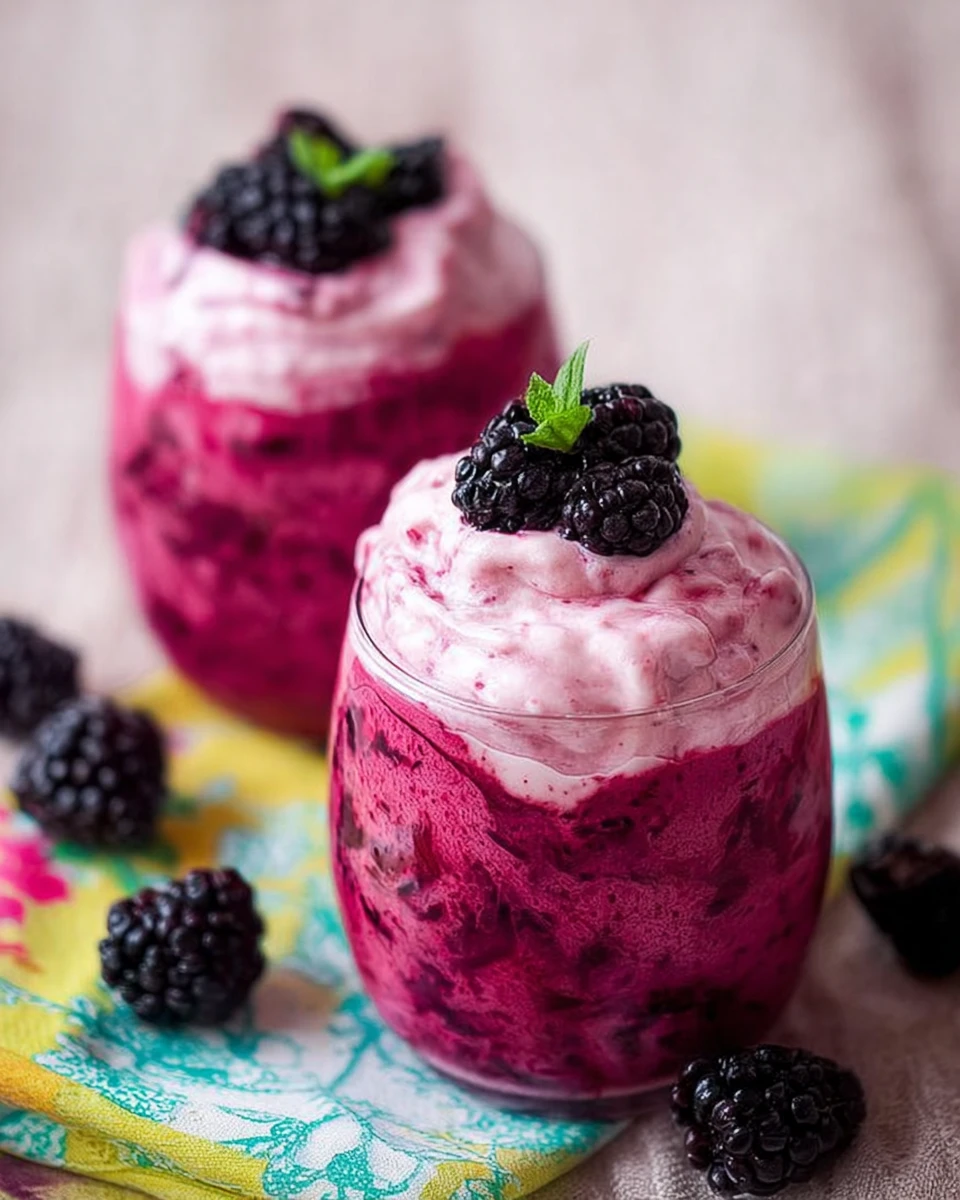 Classic Blackberry Fruit Fool With Basil
