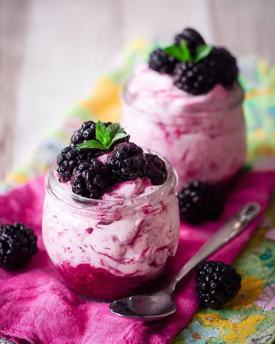 Classic Blackberry Fruit Fool With Basil