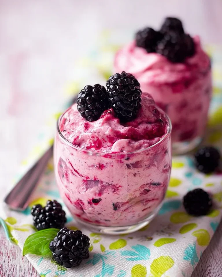 Classic Blackberry Fruit Fool With Basil