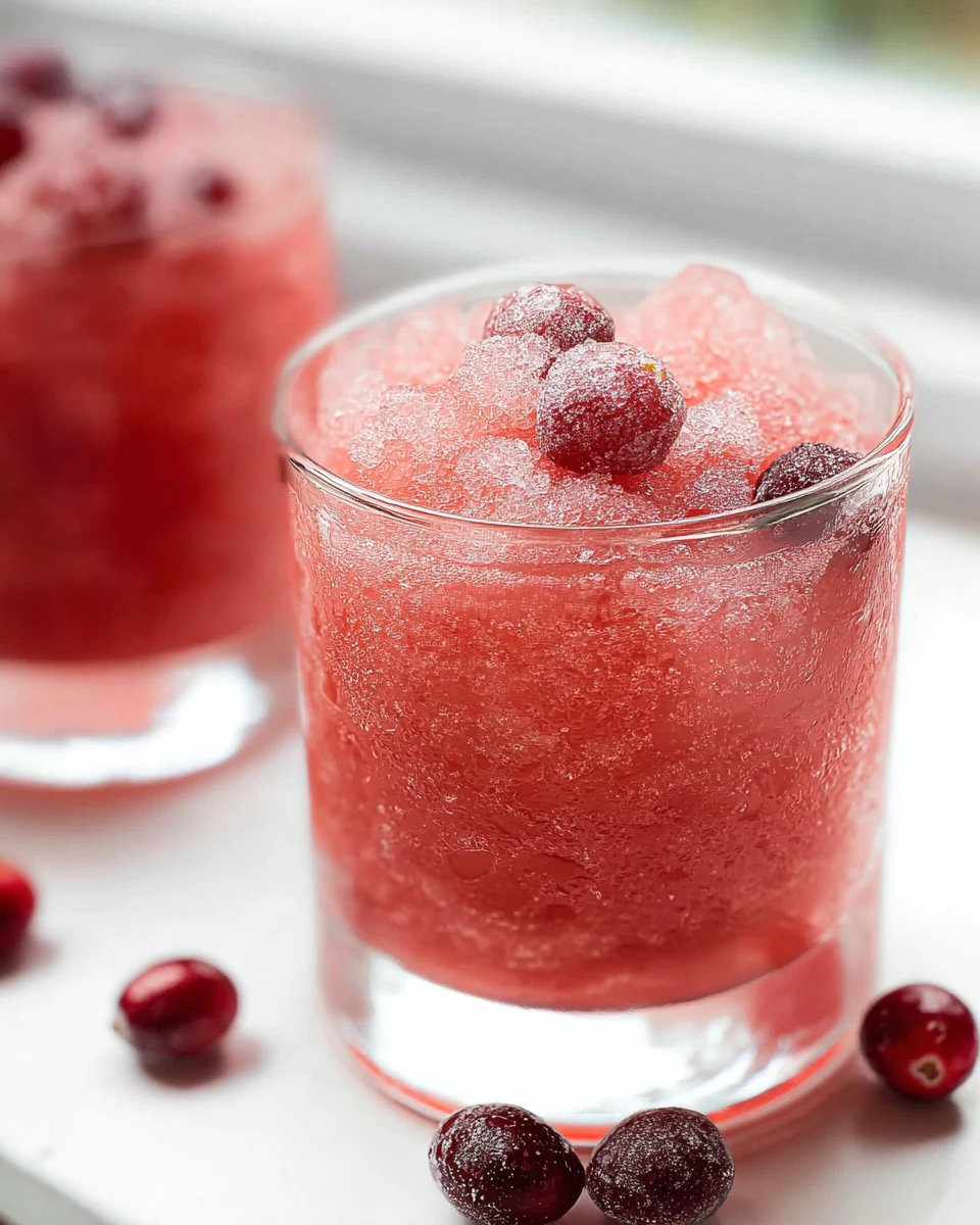 Cranberry Vodka Slush
