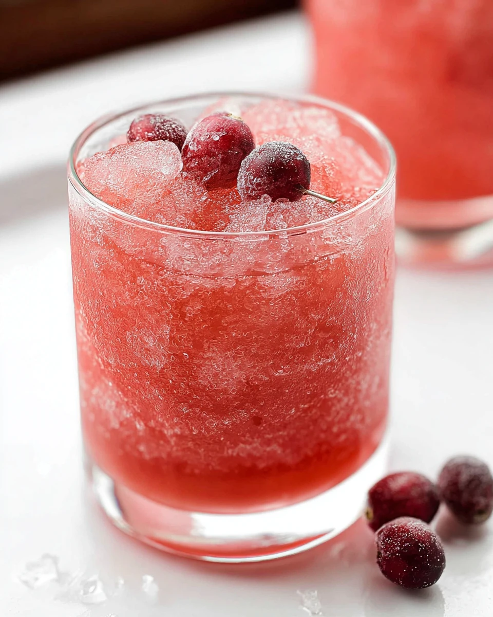 Cranberry Vodka Slush