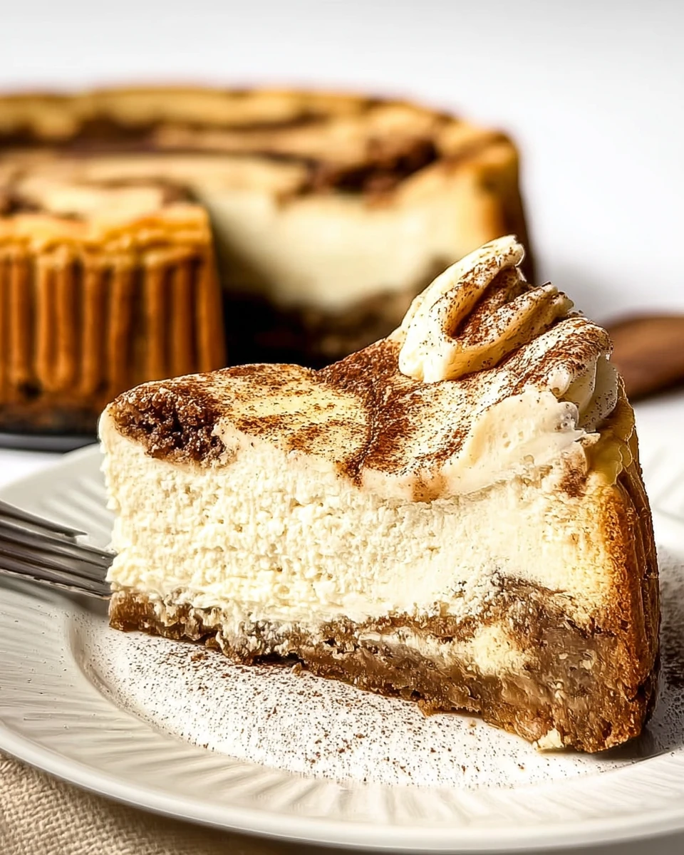 Creamy Cinnamon Roll Cheesecake