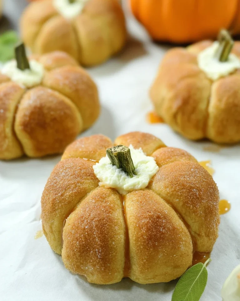Crescent Pumpkins with Cream Cheese and Pumpkin Pie Filling