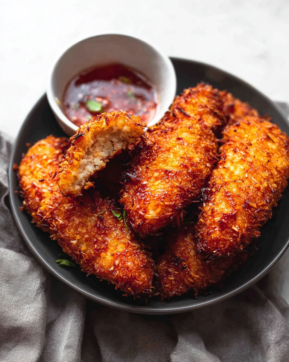 Crispy Coconut Chicken Tenders