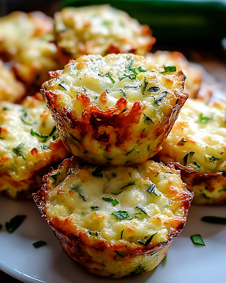 Crispy Parmesan Zucchini Potato Muffins