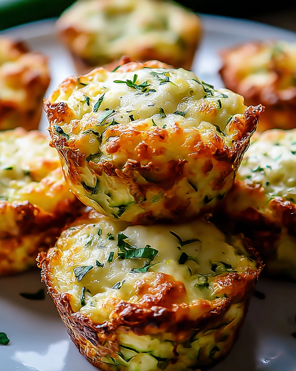 Crispy Parmesan Zucchini Potato Muffins
