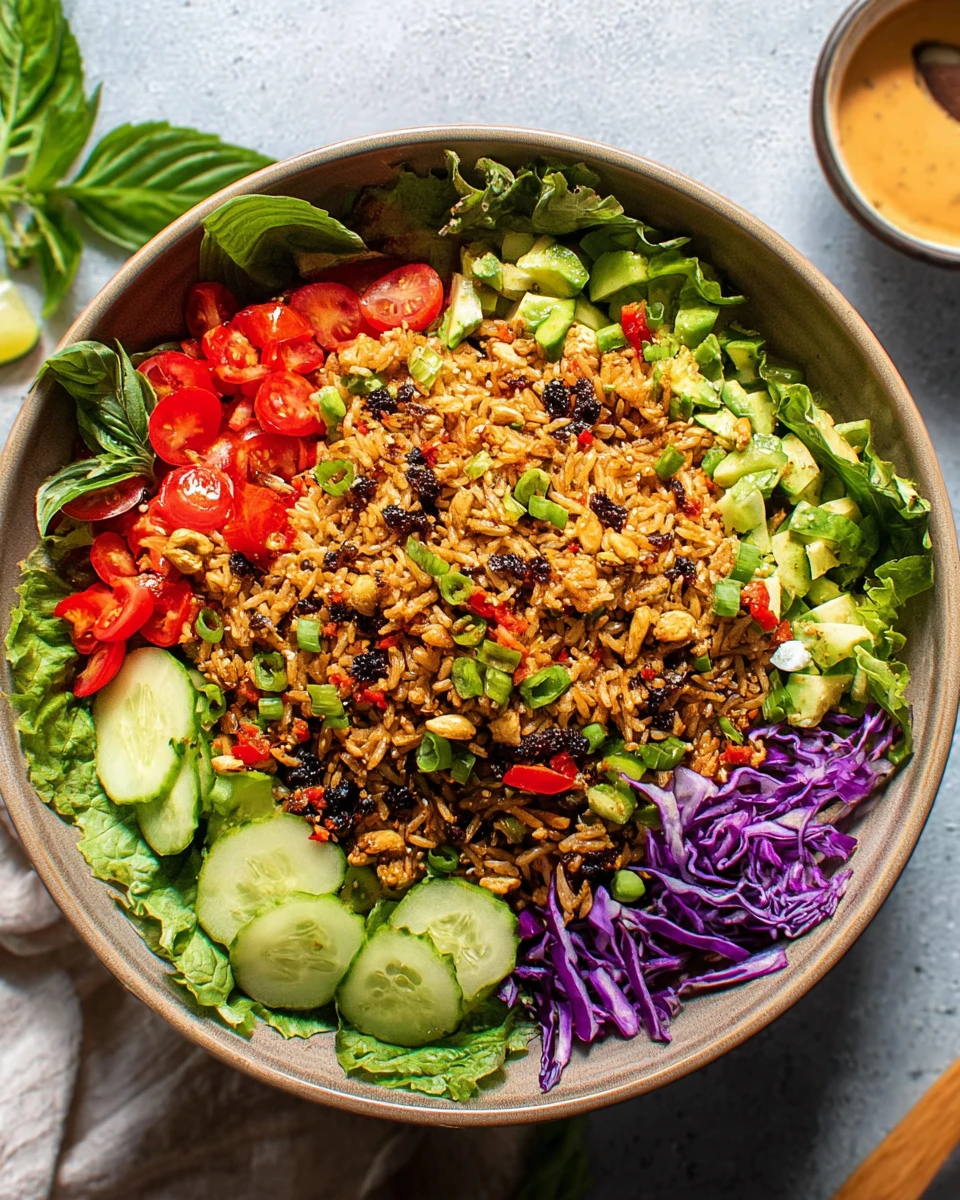 Crispy Rice Salad With Veggies