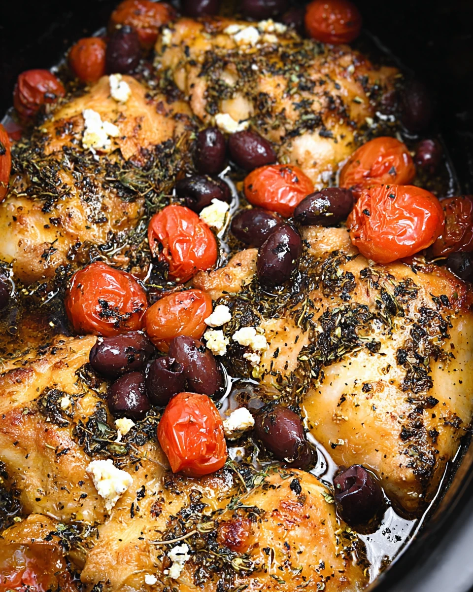 Crockpot Greek Chicken