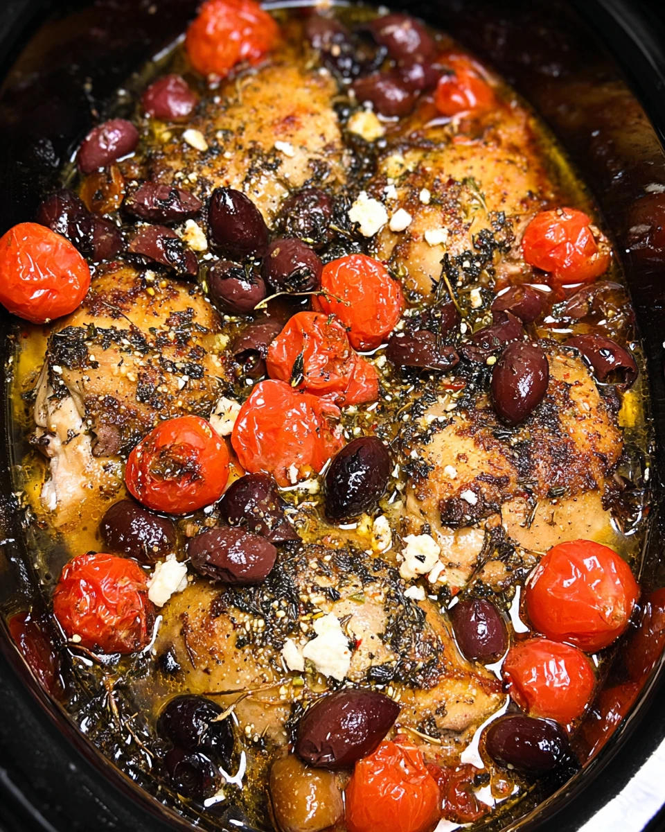 Crockpot Greek Chicken