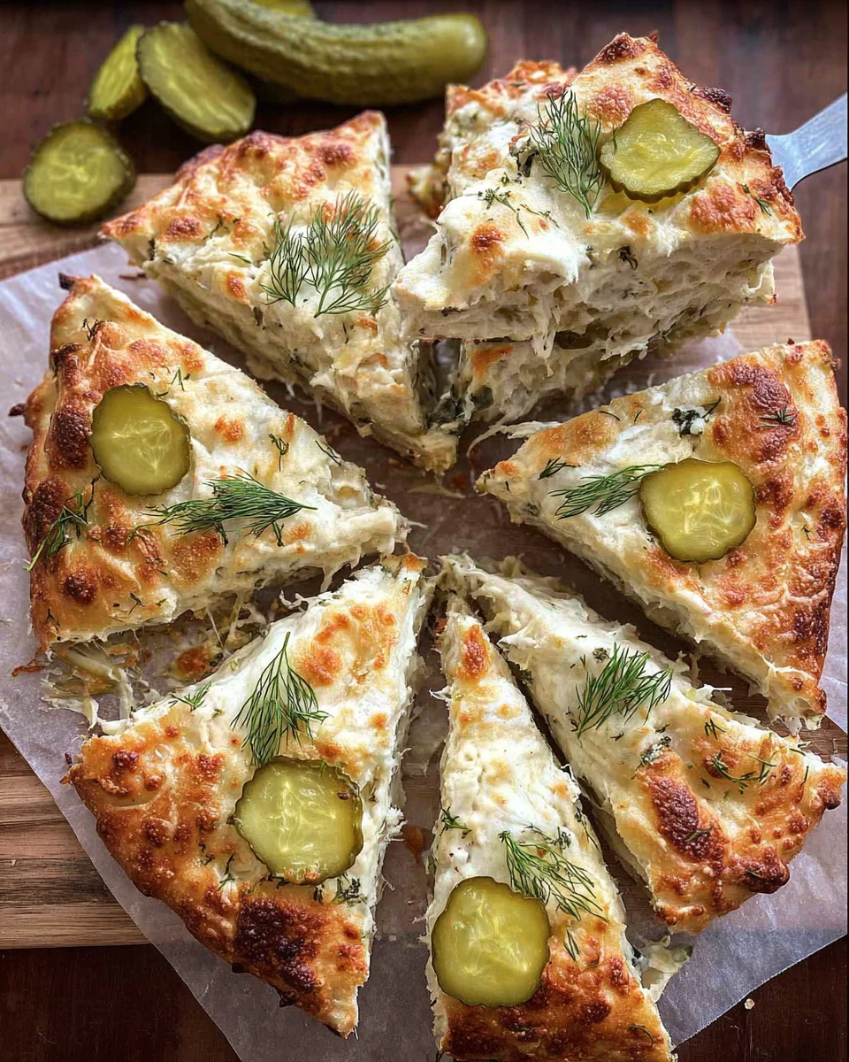 Dill Pickle Focaccia Bread