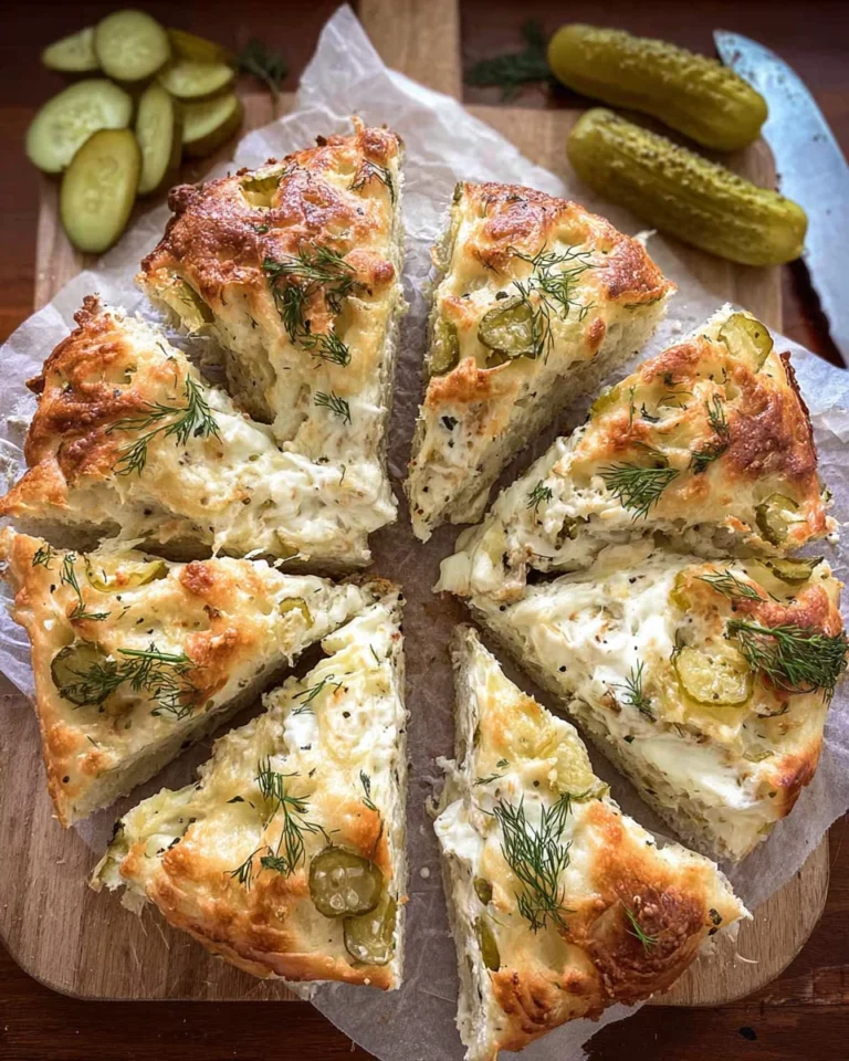 Dill Pickle Focaccia Bread