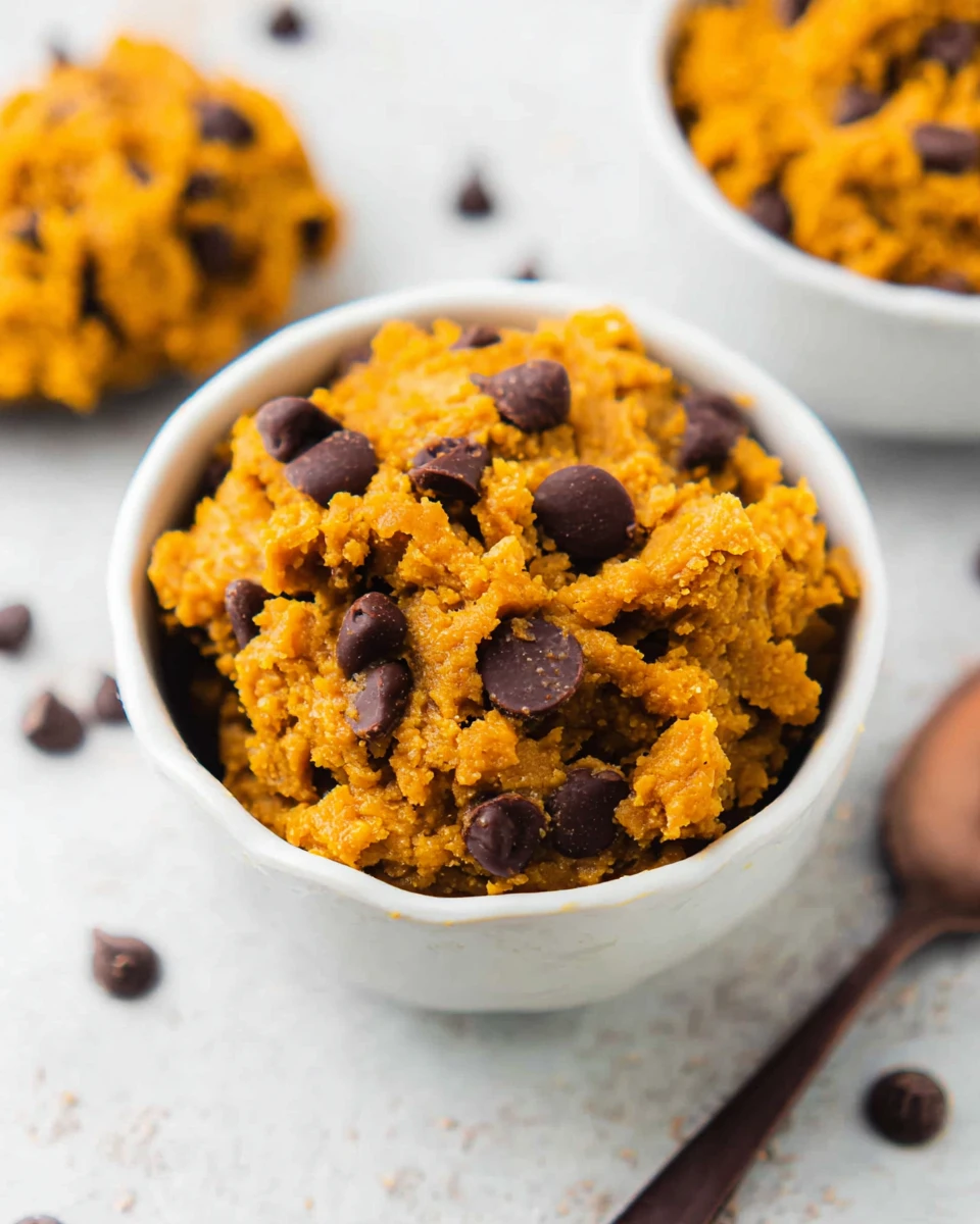 Edible Pumpkin Cookie Dough