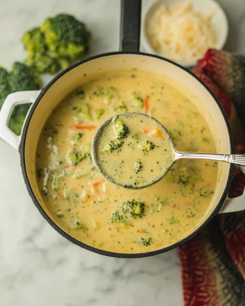 High Protein Broccoli Cheddar Soup