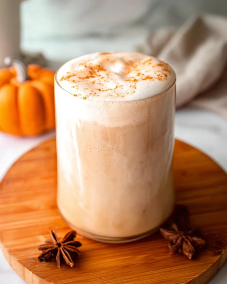 Iced Chai Tea Latte with Pumpkin Cold Foam