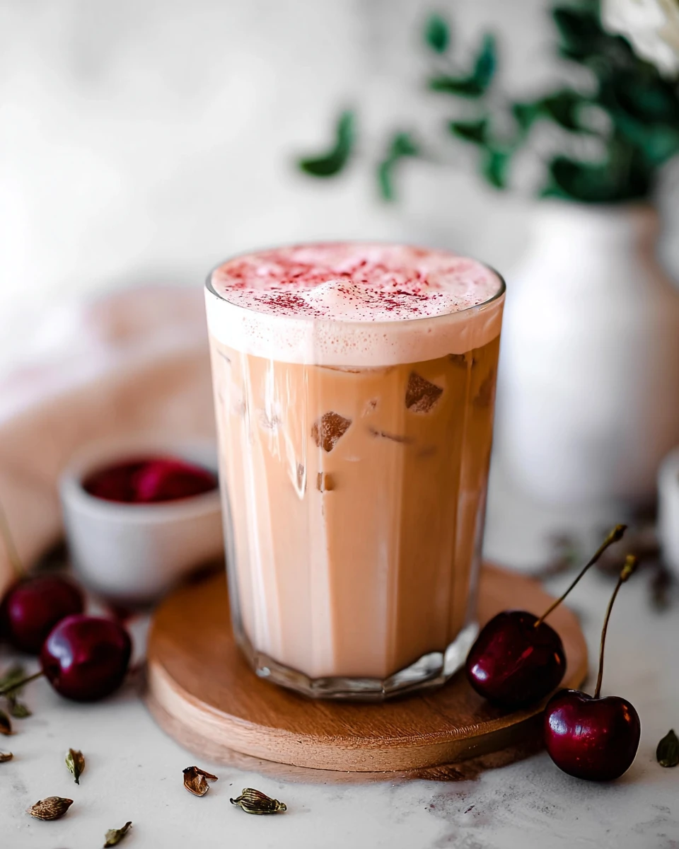 Iced Cherry Chai