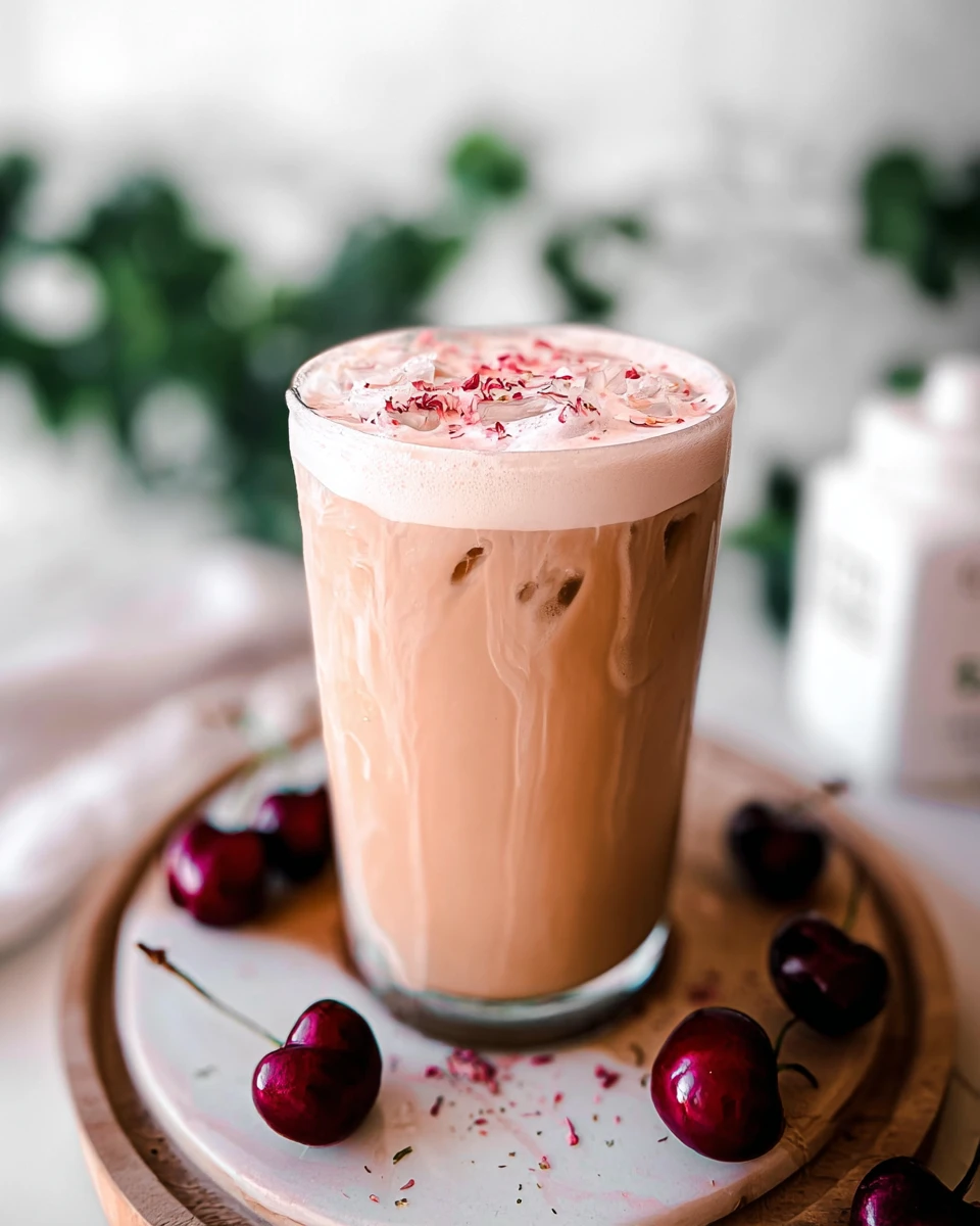 Iced Cherry Chai