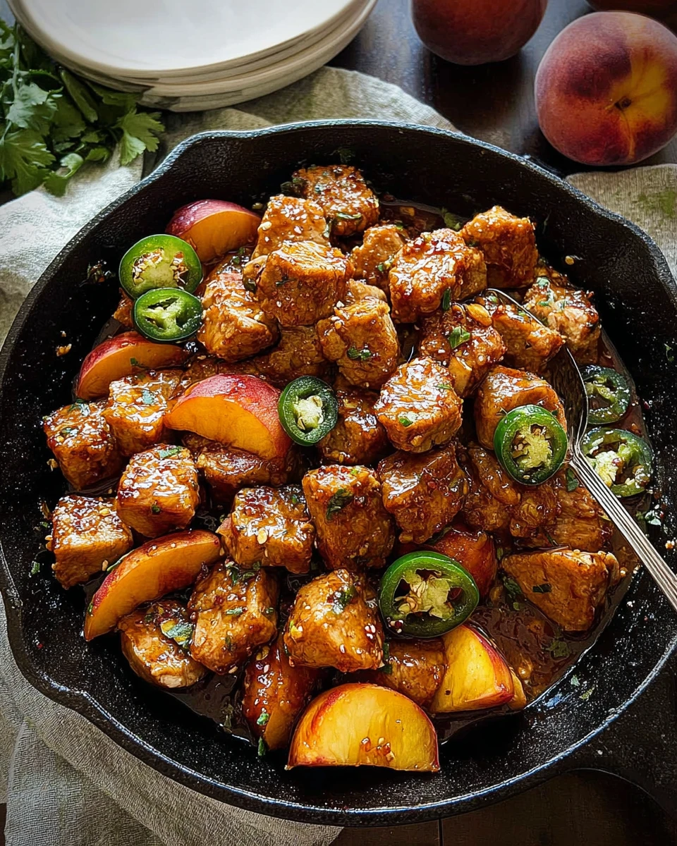Jalapeno Peach Pork Bites