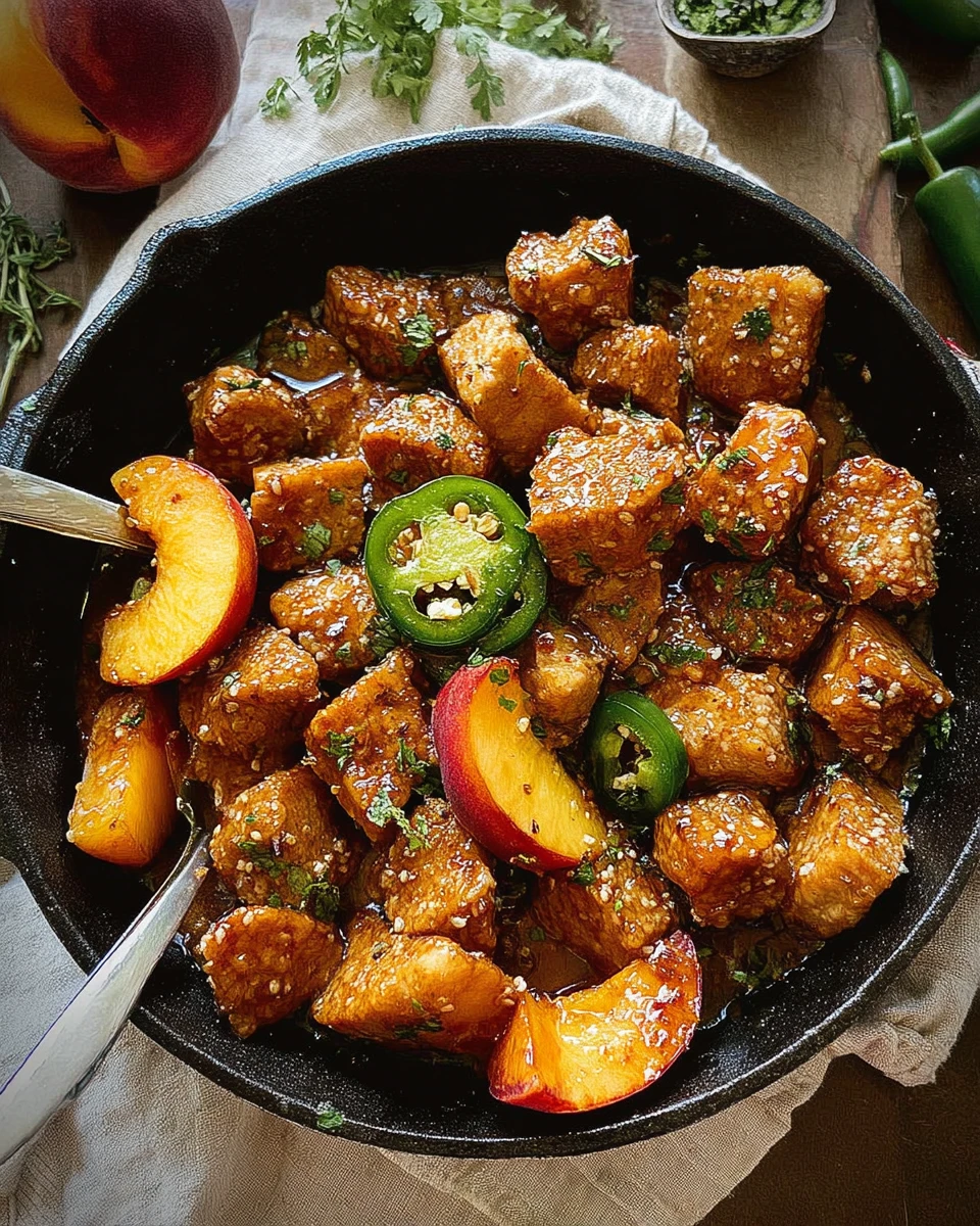 Jalapeno Peach Pork Bites