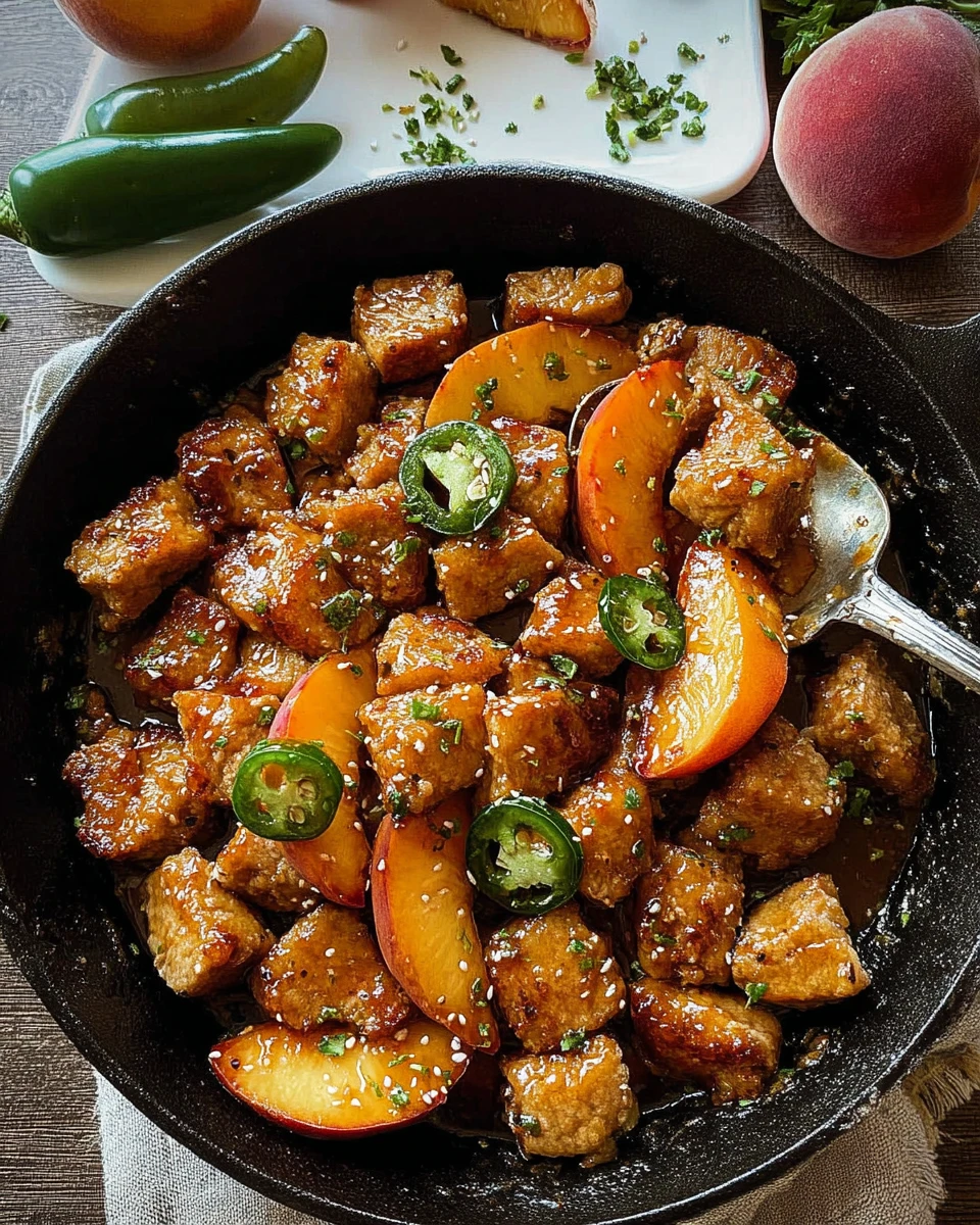 Jalapeno Peach Pork Bites