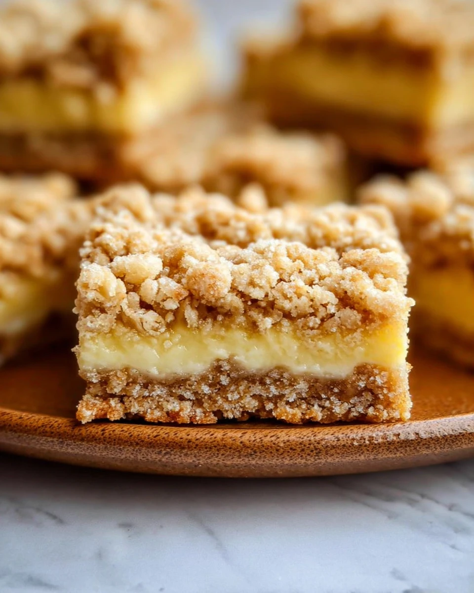 Lemon Oatmeal Crumble Bars