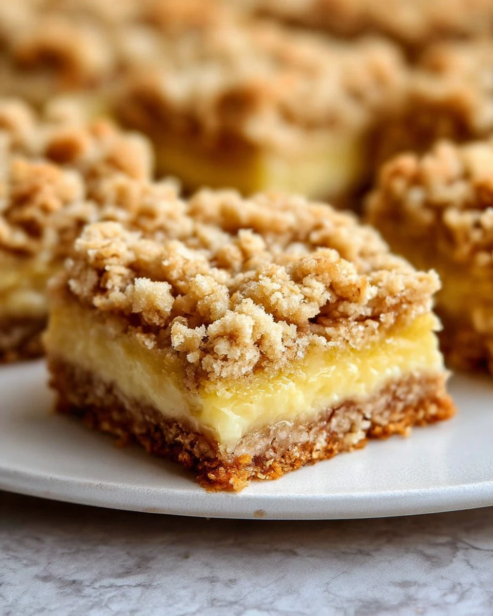 Lemon Oatmeal Crumble Bars