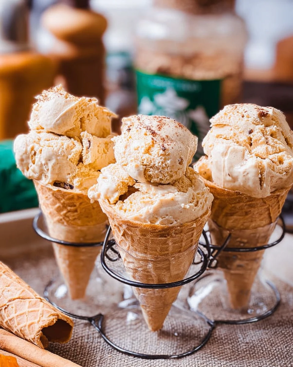 No Churn Pumpkin Spice Latte Ice Cream