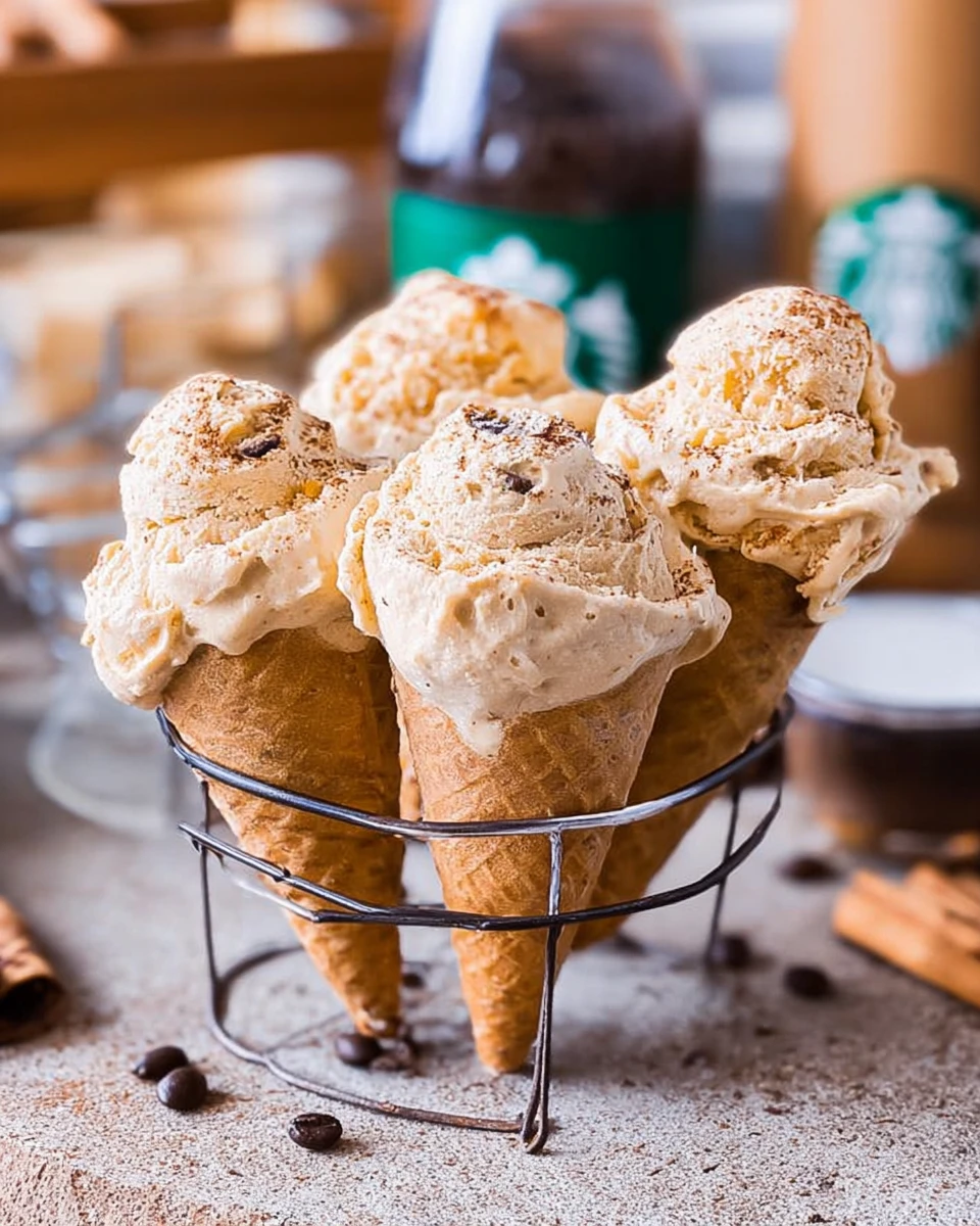 No Churn Pumpkin Spice Latte Ice Cream