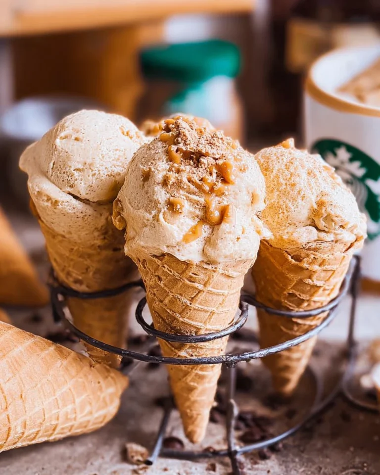 No Churn Pumpkin Spice Latte Ice Cream