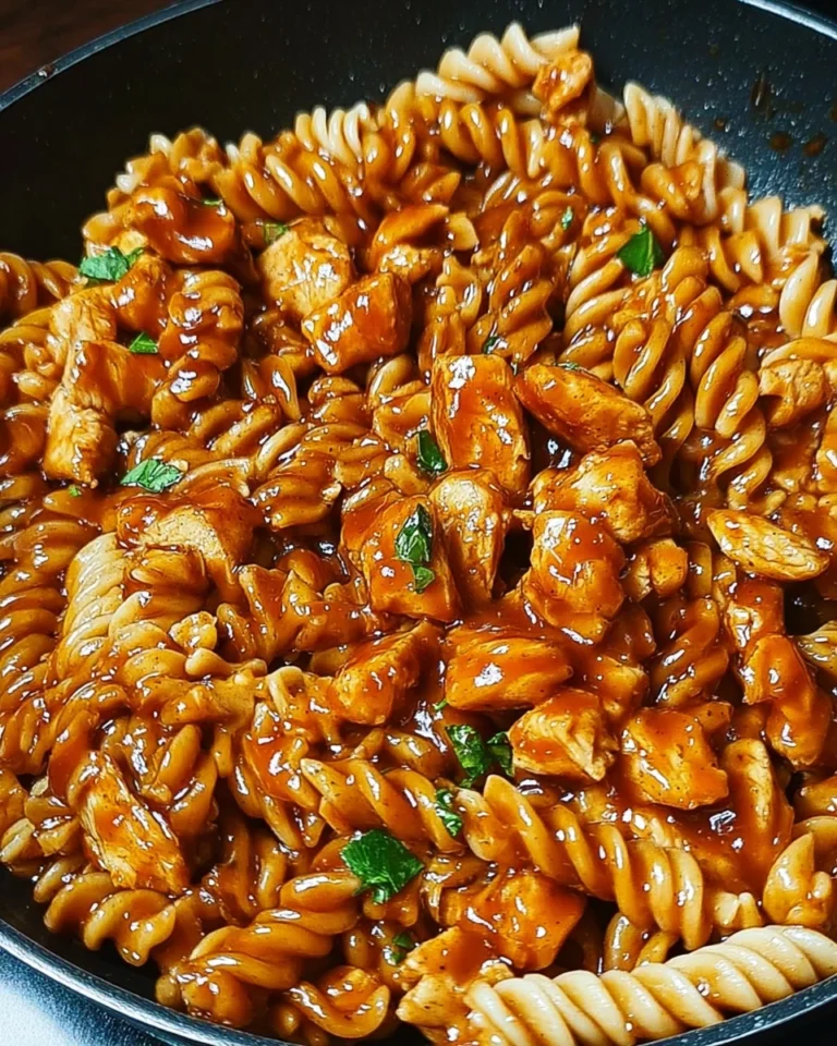 One-Pot Honey Garlic BBQ Chicken Pasta