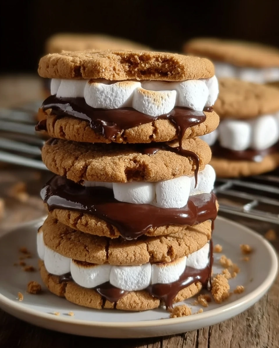Peanut Butter S’mores Sandwich Cookies