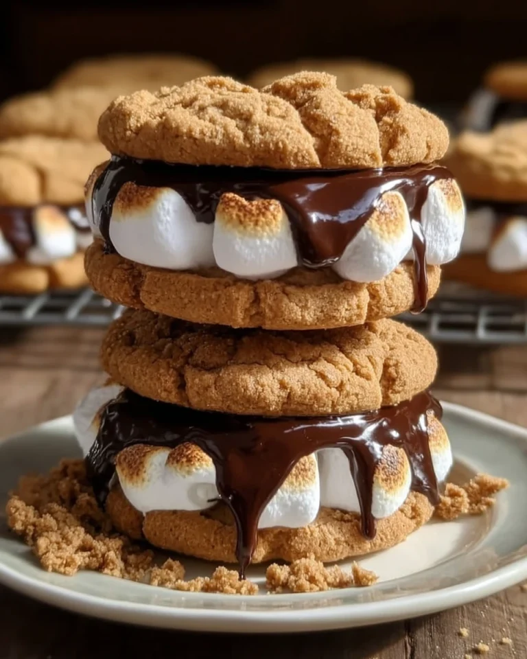 Peanut Butter S’mores Sandwich Cookies