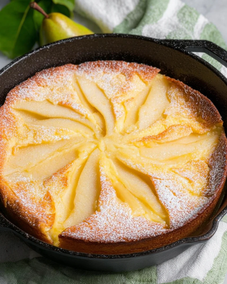 Pear Custard Pie