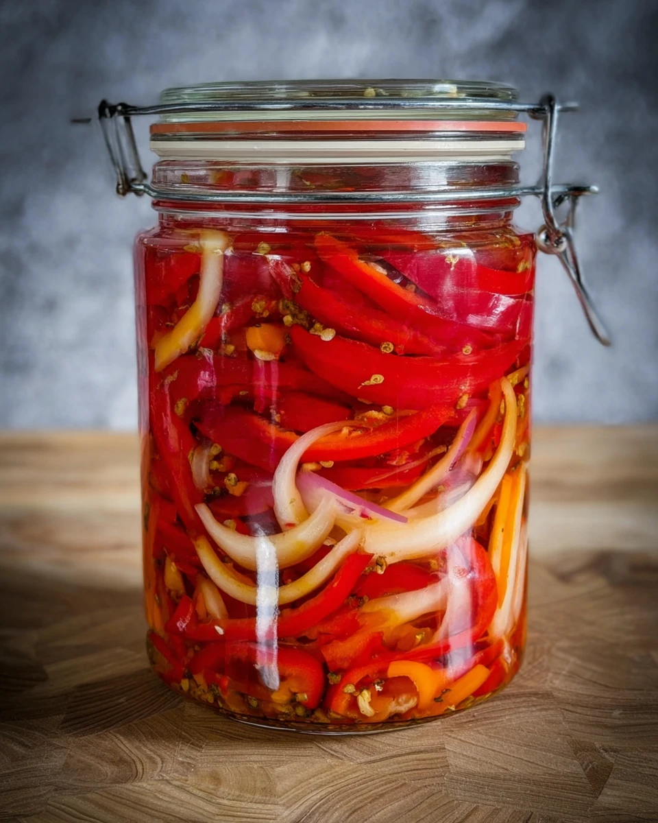 Pickled Sweet Peppers and Onions