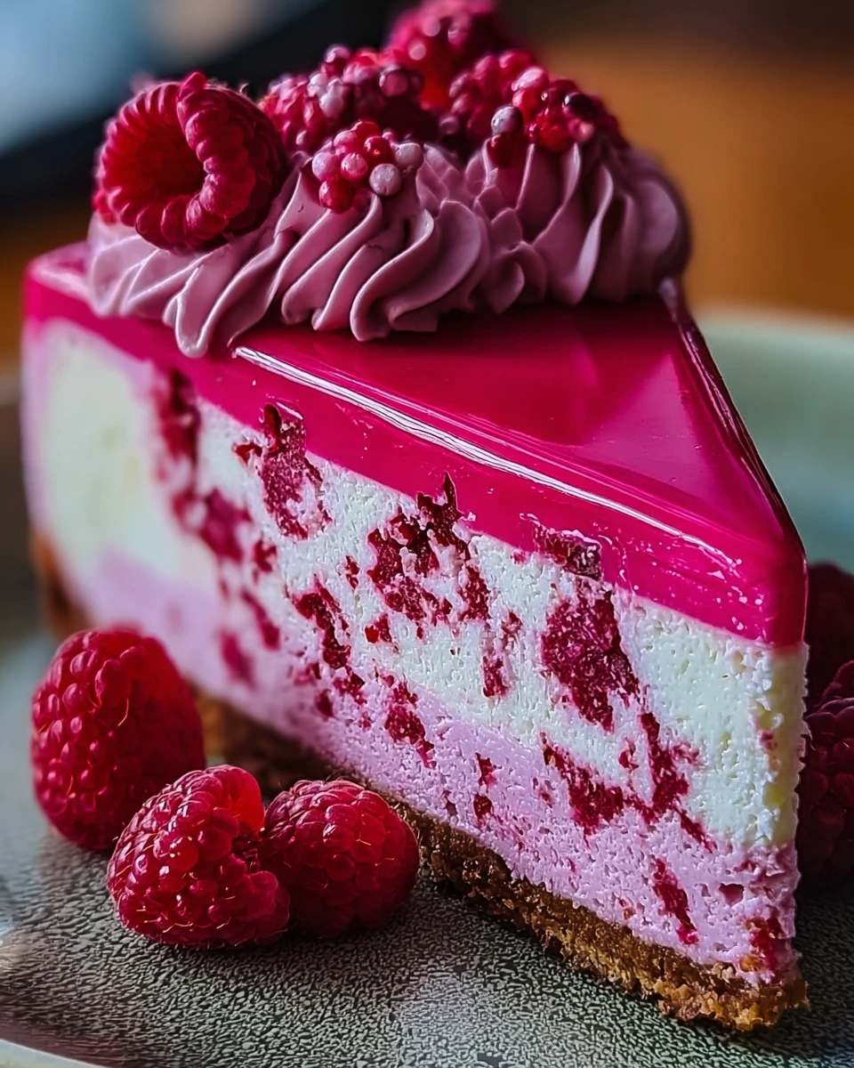 Pink Velvet Raspberry Cheesecake