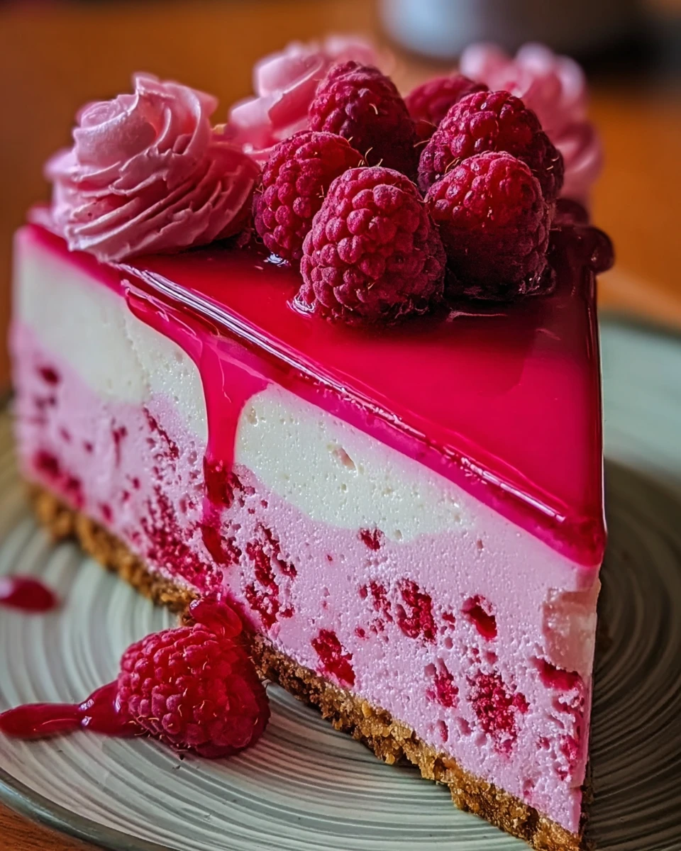 Pink Velvet Raspberry Cheesecake