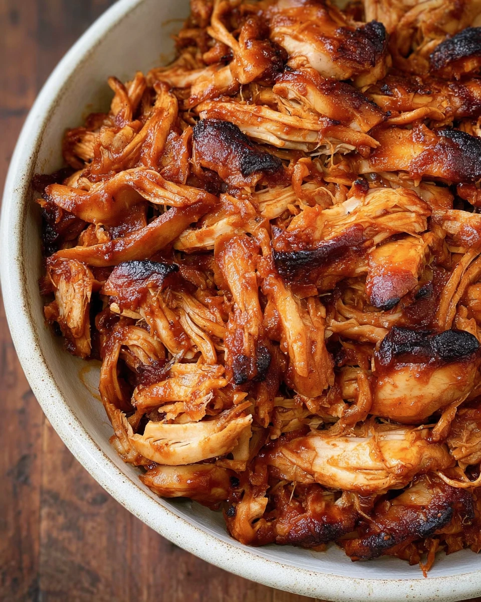 Pulled Instant Pot BBQ Chicken