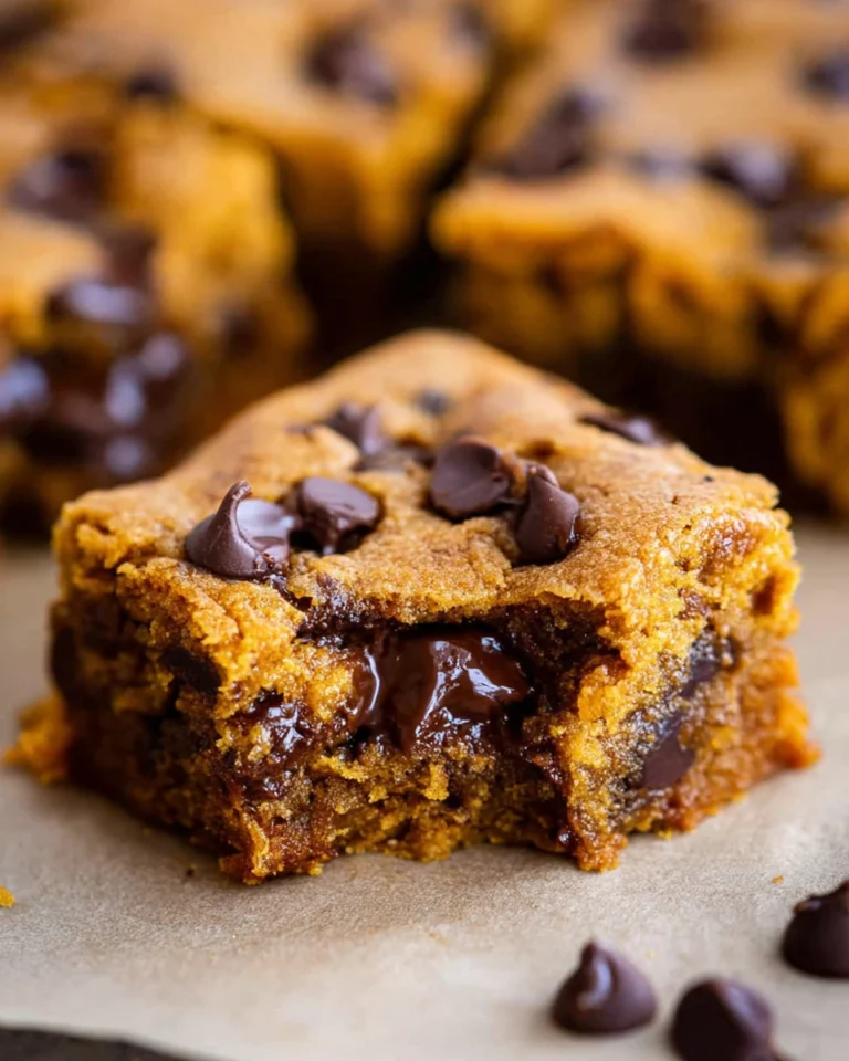 Pumpkin Bars with Chocolate Chips