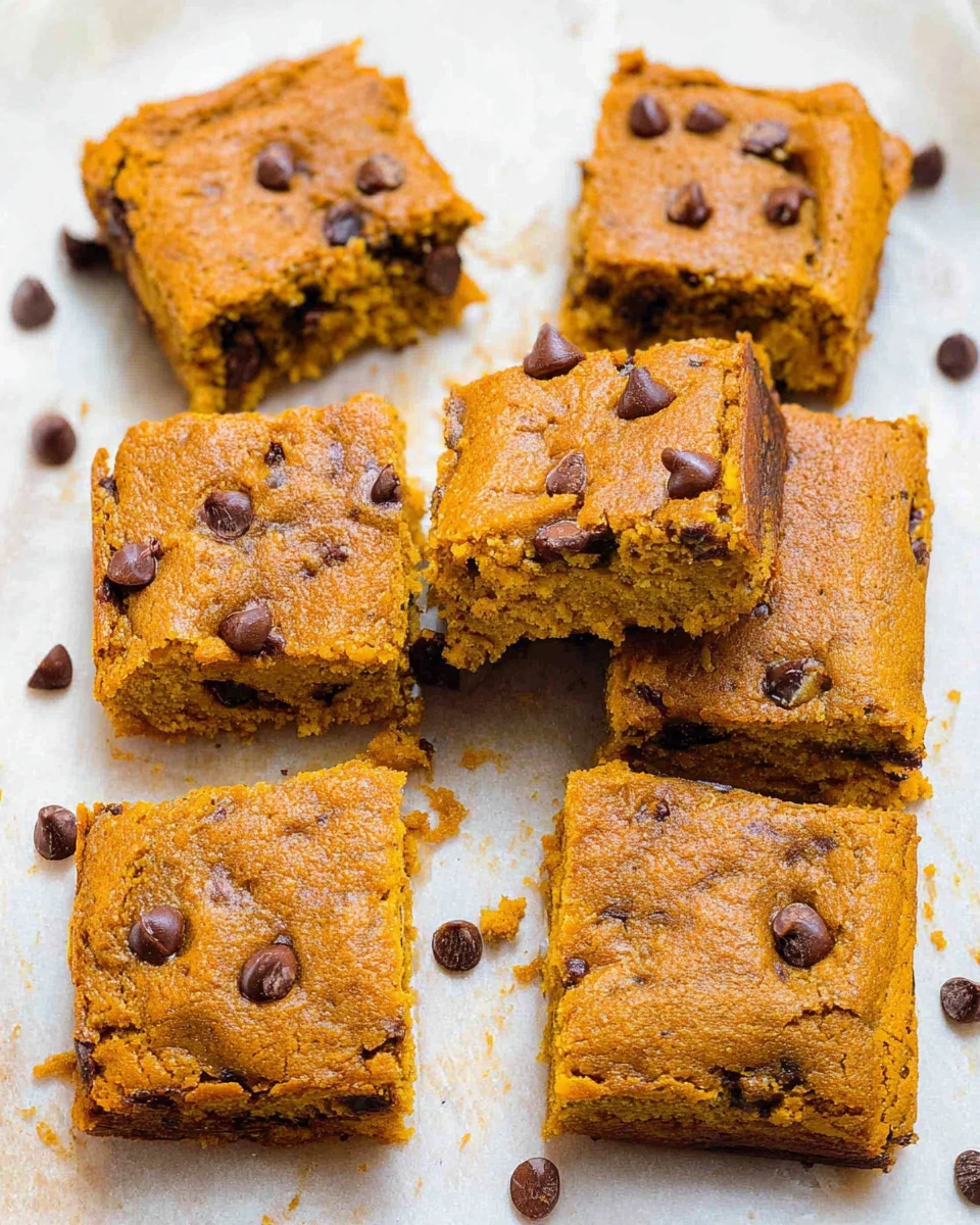 Pumpkin Blondies