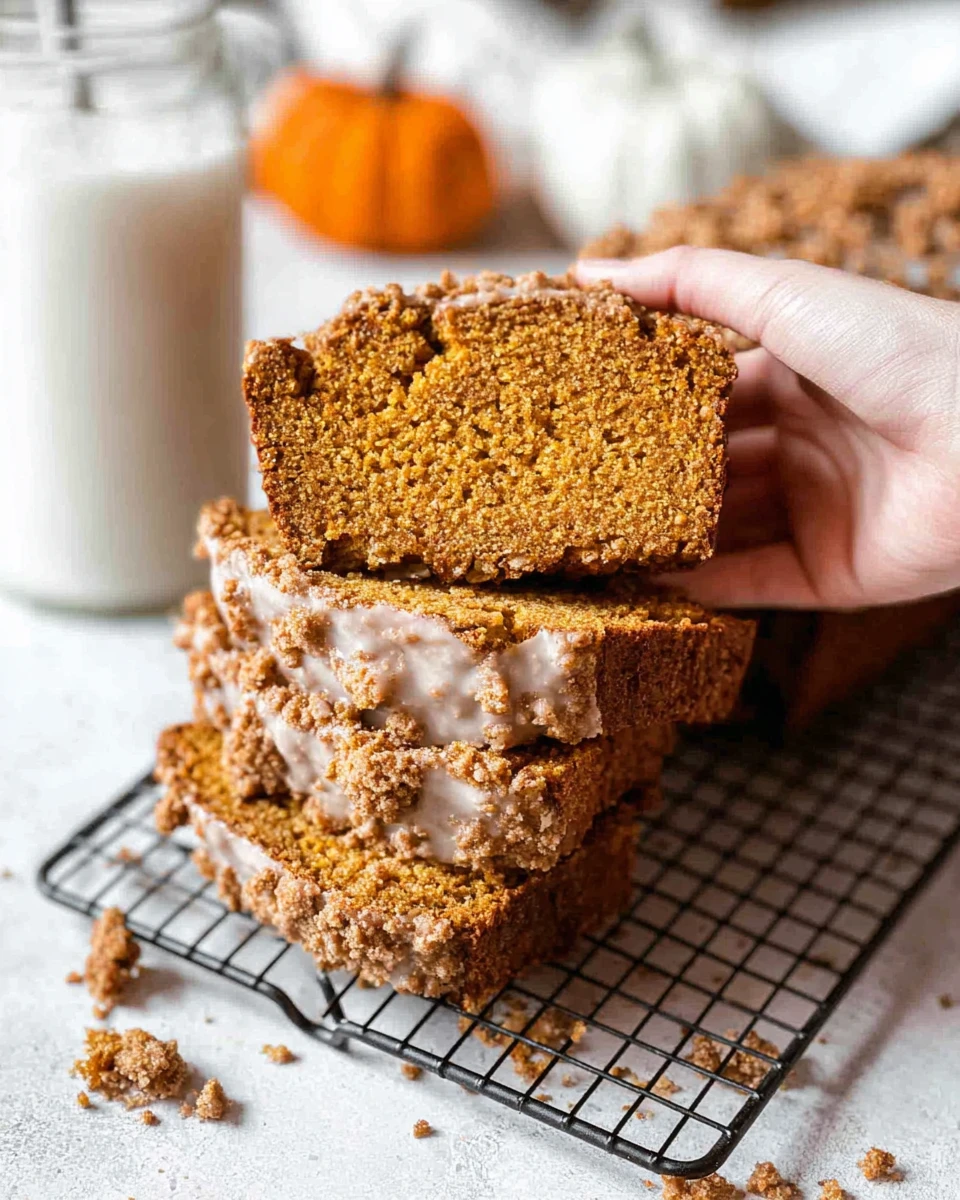 Pumpkin Bread with Maple Glaze