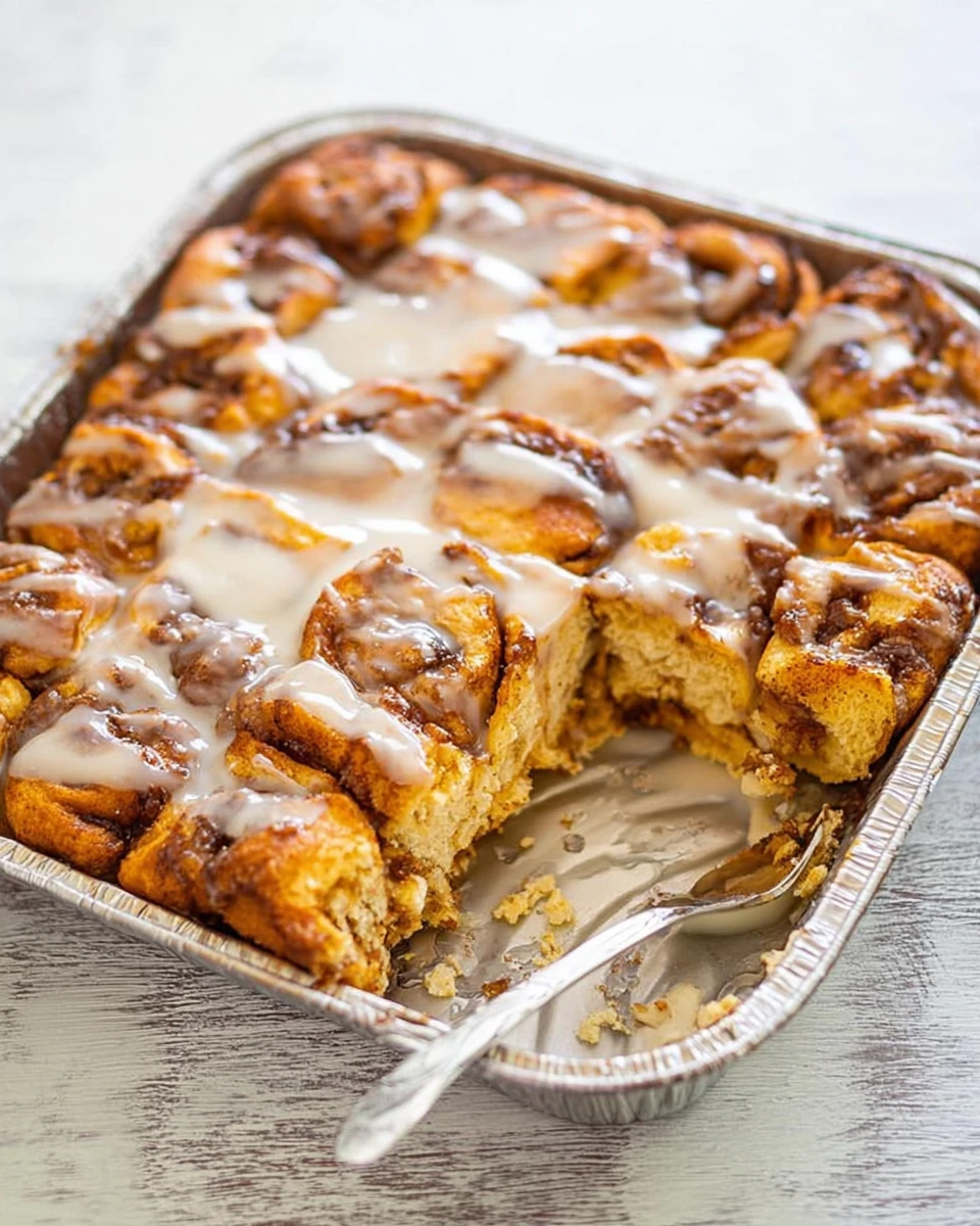 Pumpkin Cinnamon Roll Bake