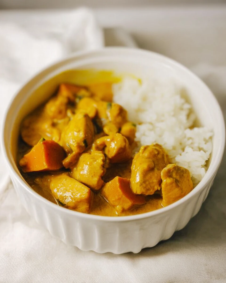 Pumpkin Coconut Chicken Curry