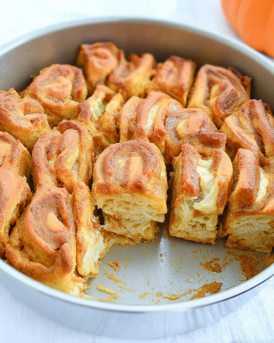 Pumpkin Crescent Roll-Up Bake