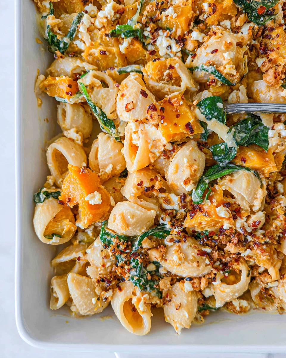 Pumpkin Feta Pasta
