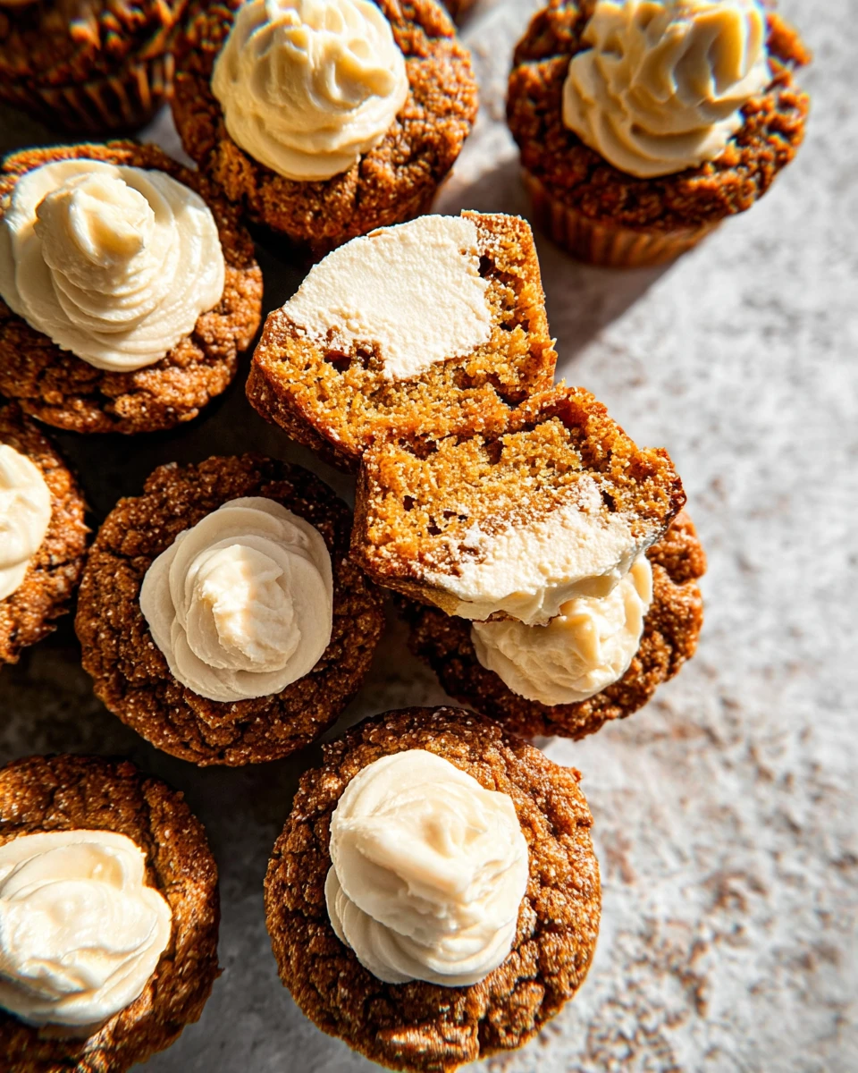 Pumpkin Muffins with Maple Cream Cheese Filling