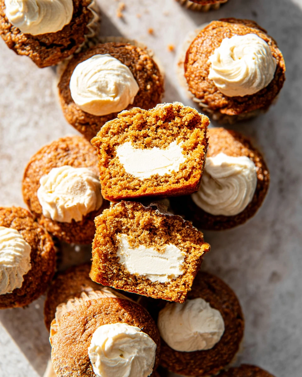 Pumpkin Muffins with Maple Cream Cheese Filling