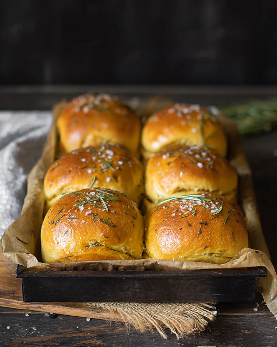 Pumpkin Rolls with Rosemary and Sea Salt