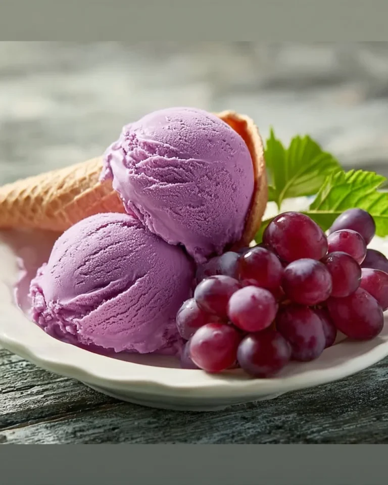 Refreshing Grape Juice Ice Cream