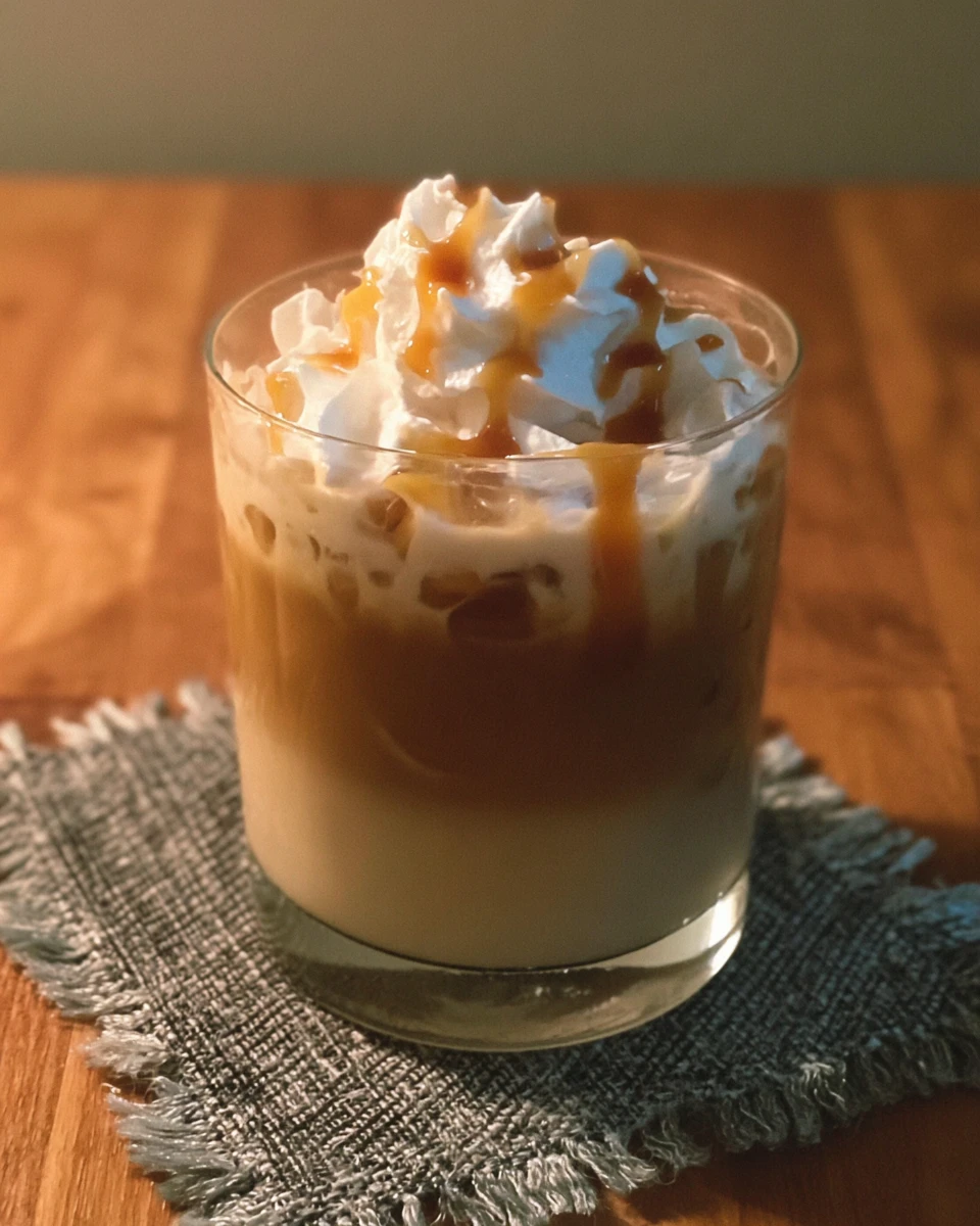 Salted Caramel White Russian Cocktail