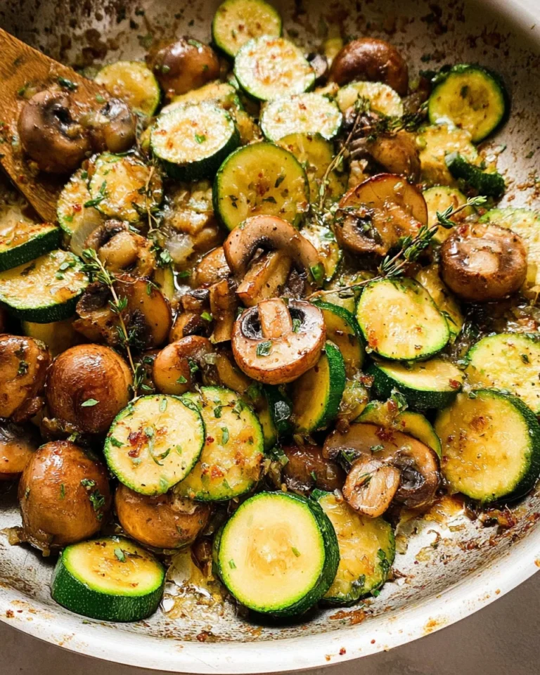 Skillet Zucchini and Mushrooms